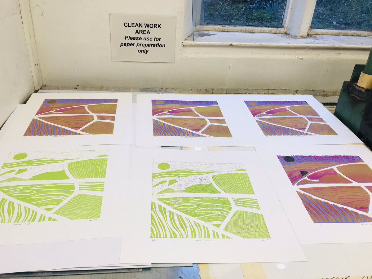 Such a fun weekend teaching the Linocut &amp; Colourblending course at <a href="/wyprintworkshop/">West Yorkshire Print Workshop</a> What a lovely bunch of people - thanks for coming along you all made fantastic work! #linocut #printmaking #kirklees