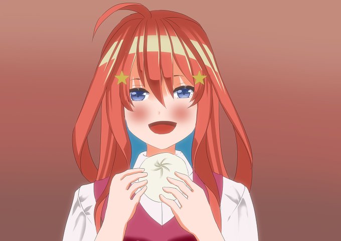 さださんがTwitterに投稿した中野五月(五等分の花嫁)のイラスト。