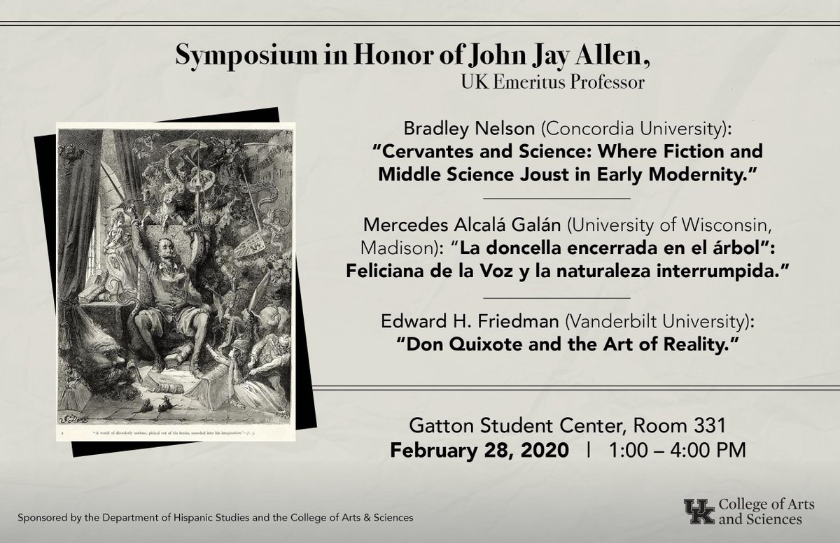 Please join us next week for a symposium honoring our beloved colleague, the late John Jay Allen.