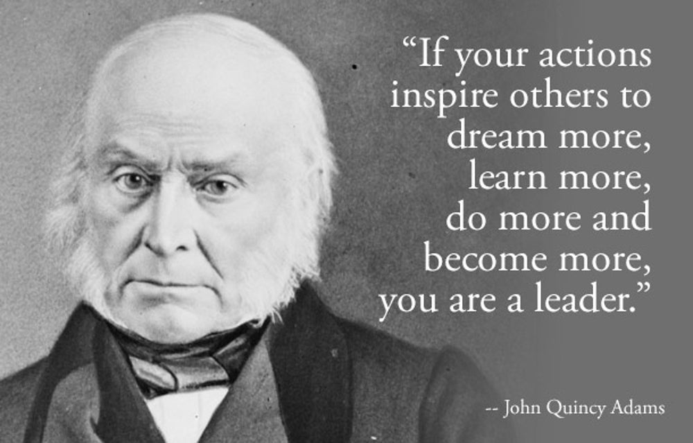 To all our aspiring leaders out there, have some advice from Old Man Eloquent, John Quincy Adams. Happy #PresidentsDay