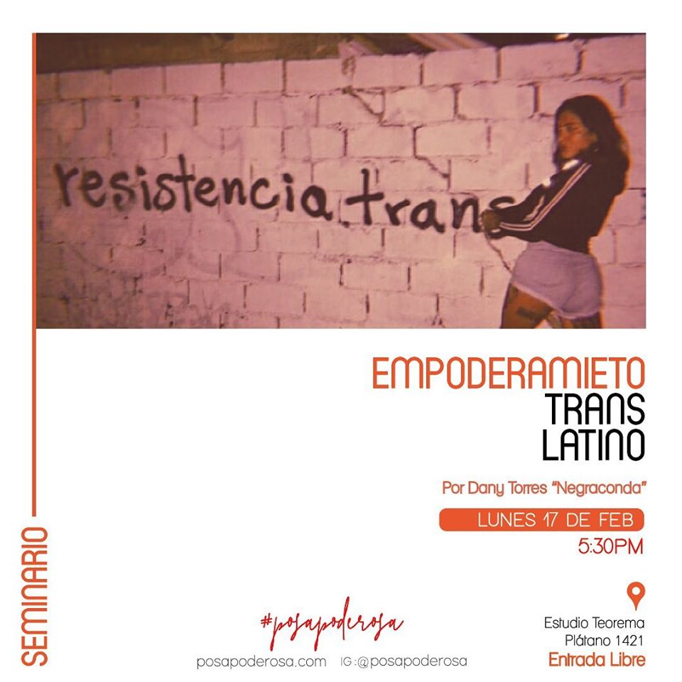 gdlpridefest's tweet photo. Hoy lunes 17 de Febrero nos invitan a la charla "Empoderamiento #Trans latino" y a la conferencia "hombres #Gay y derechos humanos en zonas rurales"
Estudio teorema (Calle Platano 1421) #Guadalajara 🌈 ENTRADA LIBRE. Festival #PosaPoderosa. https://t.co/rJDh0jN4Ks