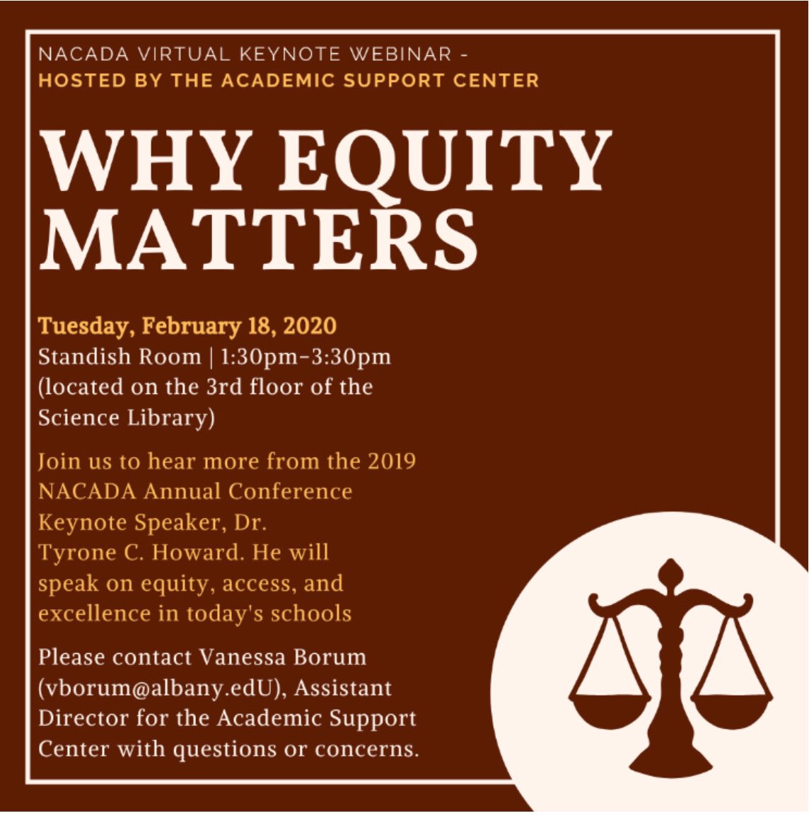 UAlbanyAdvising's tweet photo. Attn: @ualbany Staff and Faculty — join us tomorrow for an engaging and insightful webinar. Please share with your networks, no need to RSVP! https://t.co/PaBJPuHzKA