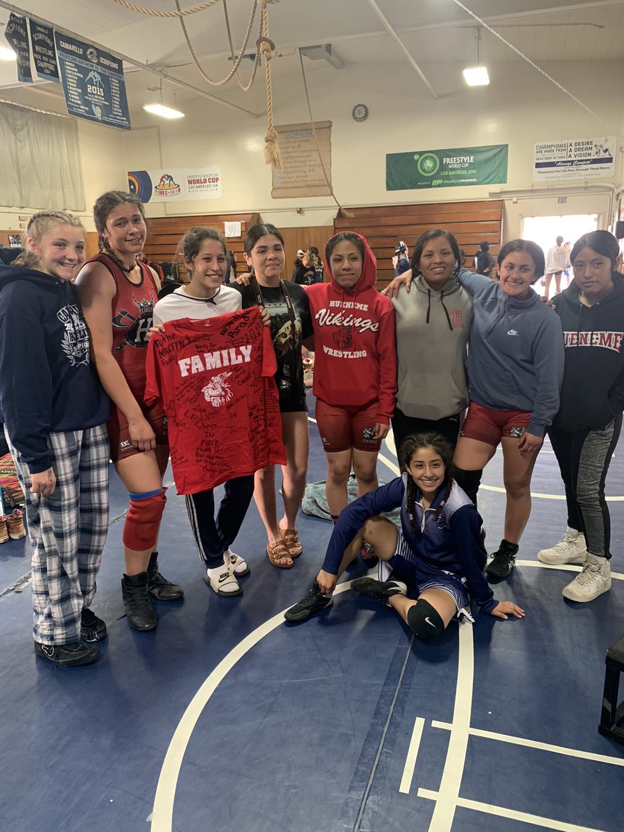 When we say FAMILY we truly mean it! We presented our FAMILY shirt to Soraya Martin from all our coaches and wrestlers here at Hueneme showing love and support in the loss of her father Officer Martin! <a href="/vcspreps/">VCS Preps</a>