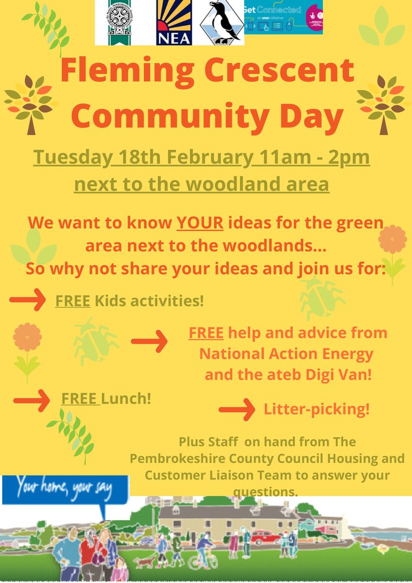 atebcommunity's tweet photo. Looking forward to this event with @PCCInclusion @Pembrokeshire tomorrow in Fleming Crescent. Join us onboard Dot.e where we are teaming up with @NEA_UKCharity to see if you could save money on your Utility bills. #communityday #CommunityMatters https://t.co/o7snJnbdQv