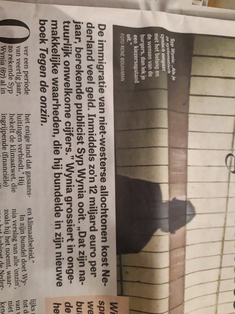 Zelfs de krant is er achter dat er een kiezersopstand komt.
12 miljard hoe gek  wil je het hebben.