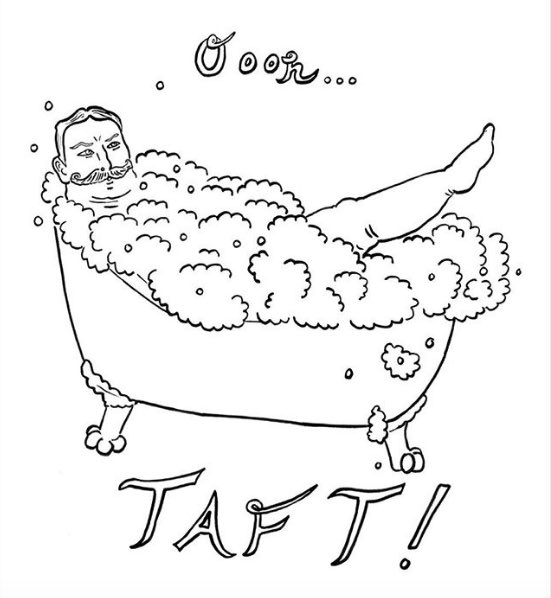 MyFavMurder's tweet photo. Have a Taftastic Presidents’ Day!

(Drawing credit: https://t.co/NszgwcDKhp) https://t.co/GBq6R8n7yF