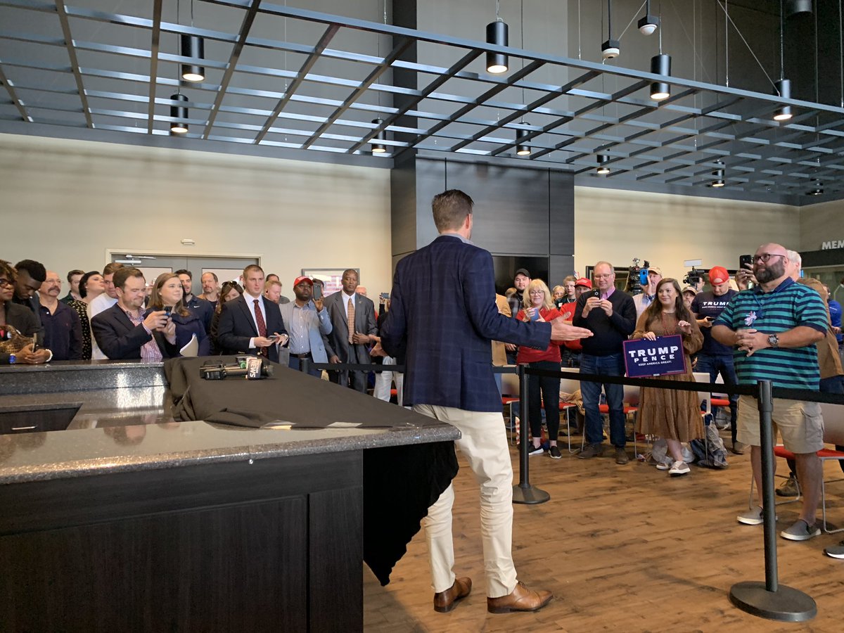 Standing room 👫 only as #MecklenburgCounty celebrates #PresidentsDay 🇺🇸 with @EricTrump! We’re ready to #KeepAmericaGreat! #LeadRight #NCBoots