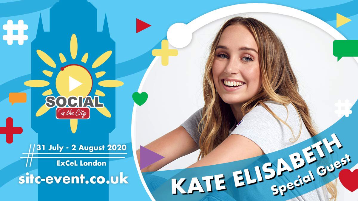 sitc's tweet photo. We’re excited to have @kateelisaxo @DejiAraoye @MikeyCobban &amp; @AnastasiaK_xoxo join us at #SitC2020 this year!

⭐️ 31st July - 2nd August, London ExCeL ⭐️

Find out more at https://t.co/V5a2AfIT1J https://t.co/c6qqG2UXvc