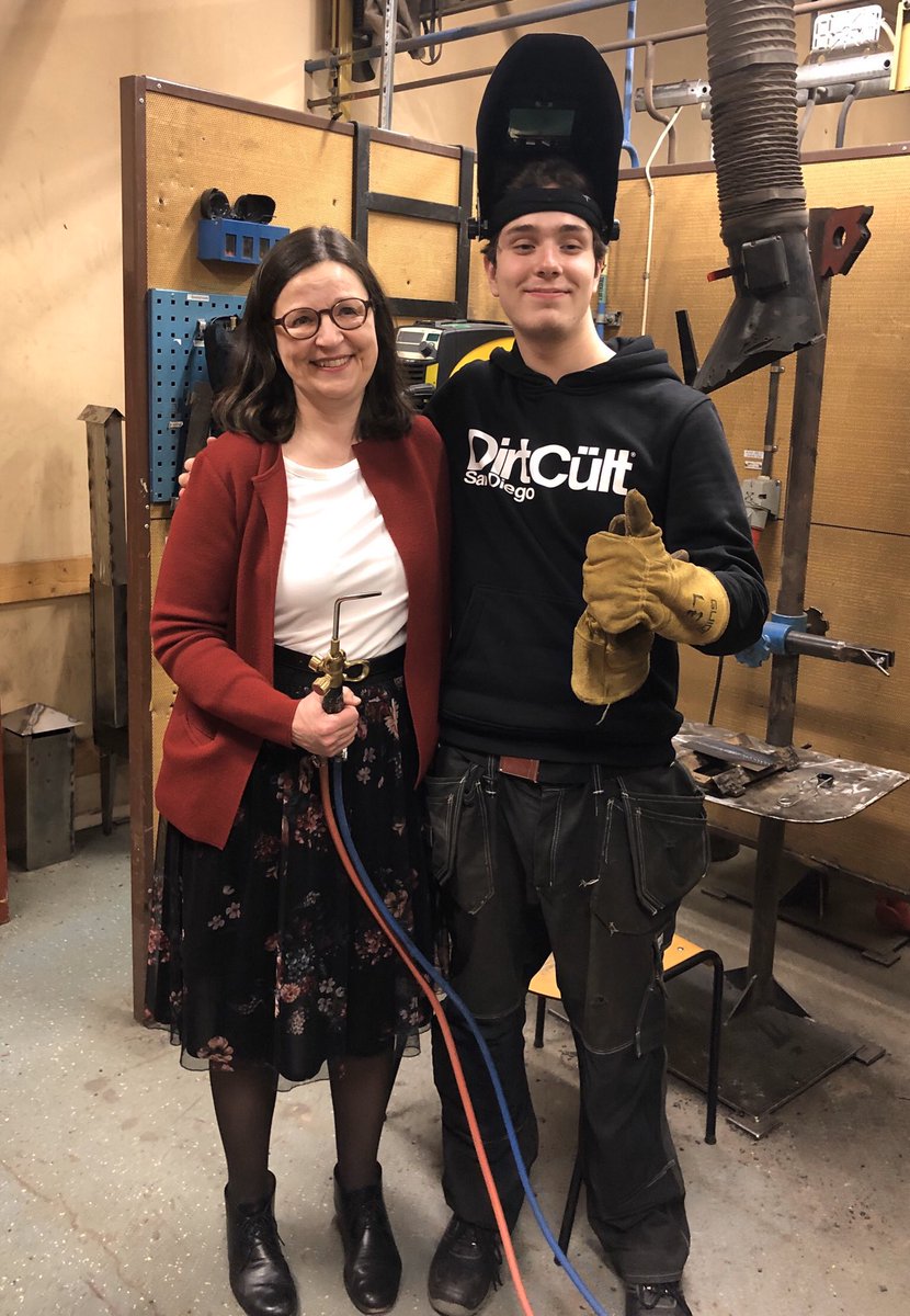 Utan svetsare stannar Sverige! Bra lektion i stumsvets med Luca Edlund och hans klasskamrater på industritekniska programmet i Ludvika idag.