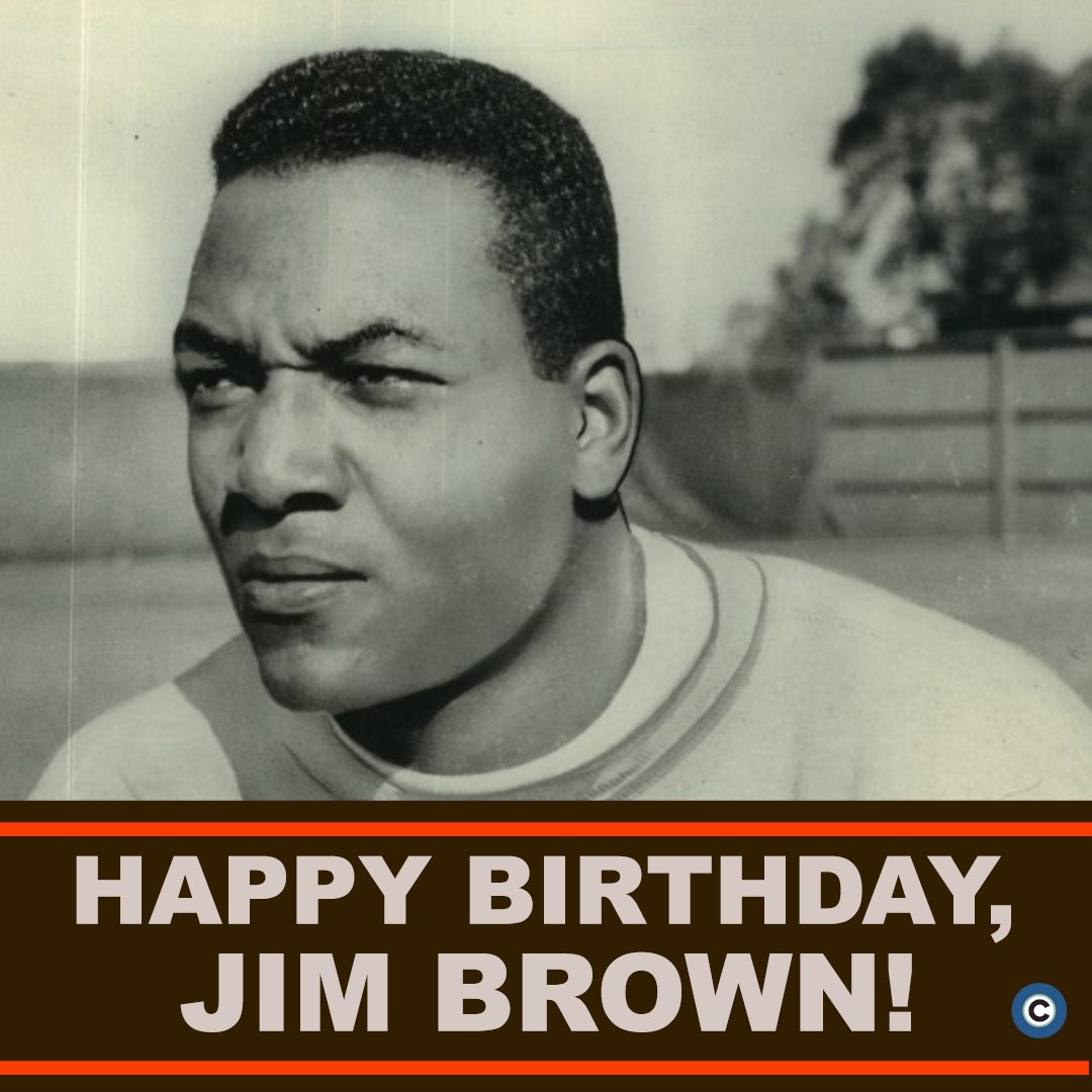 Wish the G.O.A.T.-- former Browns running back Jim Brown-- a happy 84th birthday! Photo: The Plain Dealer. 