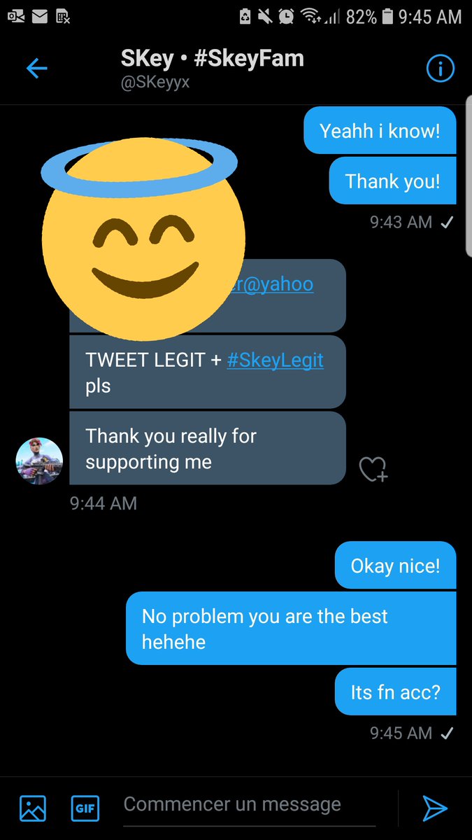 kbayliiiii's tweet photo. @SKeyyx Thank you fpr the fortnite account! #SkeyLegit #SkeyFam https://t.co/kXtaNU9urf