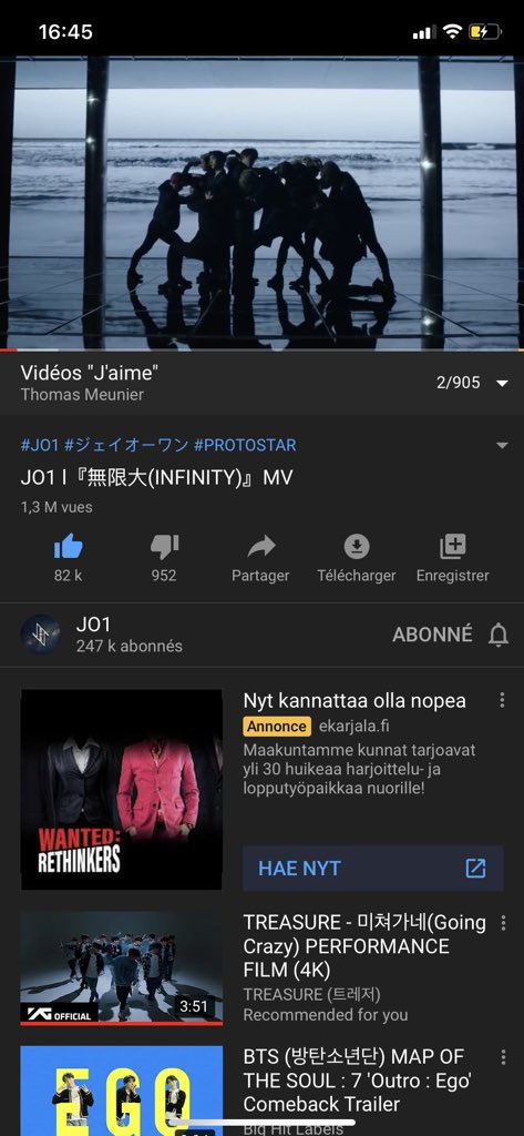 SHO_MIYATOTO's tweet photo. JAMs je suis fier de vous 1,3M en seulement 24h je suis super fier de nous, emmenons les jusqu’aux sommets🥰🥰
#JO1 #JO1_INFINITY #PROTOSTAR #JAM #FRENCHJAM https://t.co/1L7ipS93LE