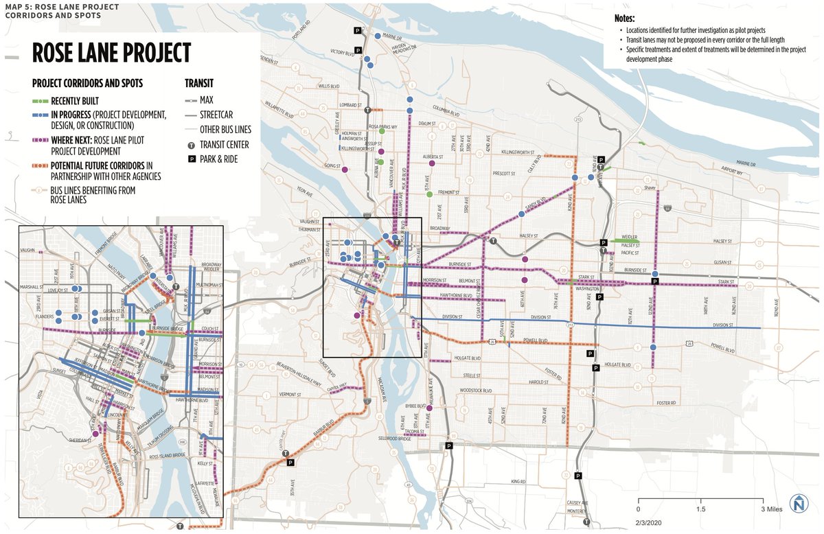 completestreets's tweet photo. Why are we excited about the #RoseLaneProject? 
1-Committed to advancing equity &amp; reducing carbon emissions
2-Designed to be implemented as pilot projects, so it can be deployed quickly w/ low-cost materials, tweaked over time &amp; made permanent if it works 
https://t.co/baNUJwL96F https://t.co/sPXJqhWFEM