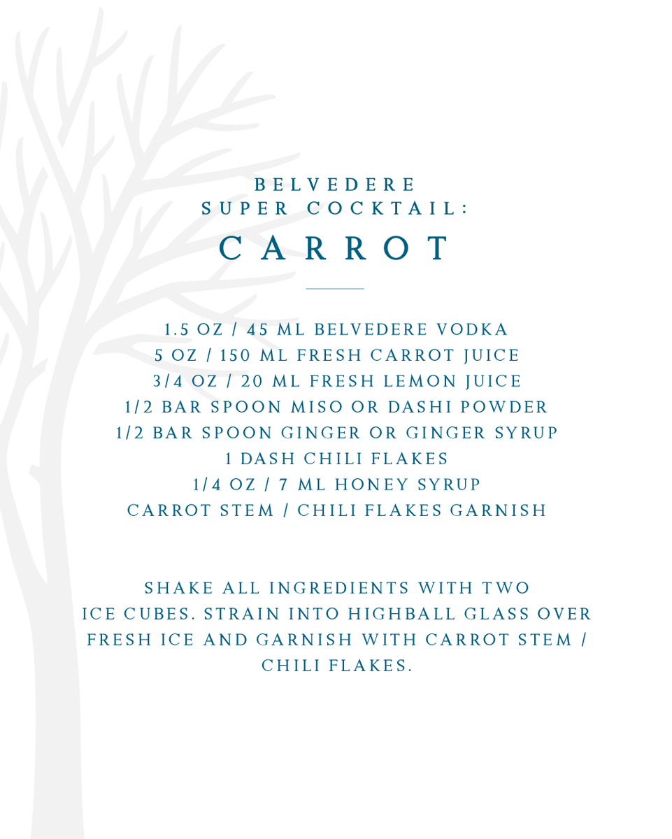 Whoever said carrots don’t go with cocktails has yet to taste this one.
Check out the recipe!

Enjoy drinking responsibly.