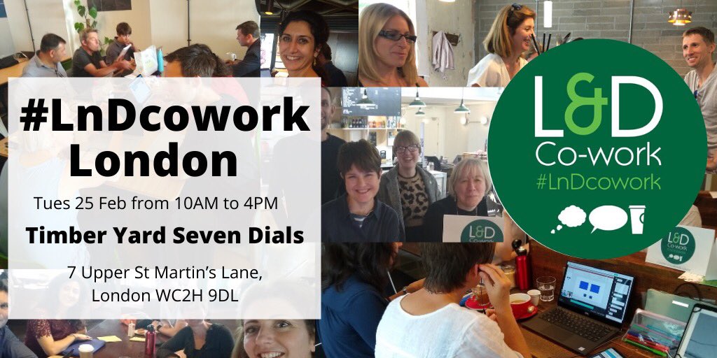 Gill_Mart's tweet image. Next #London #LnDcowork is Tuesday 25 Feb. Come join me and co-hosts @GaelleDWatson and @dougshaw1 and work alongside others in L&amp;amp;D, OD, coaching and training for the day or for an hour. We’re a friendly bunch!