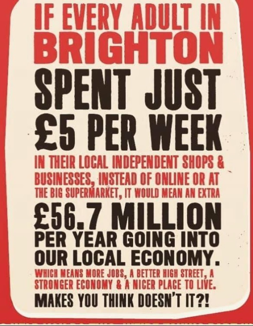 #Brighton shop local.  Support your independent shops. #fiverfest #shoplocal #vapertrailsbrighton #trafalgarstreet