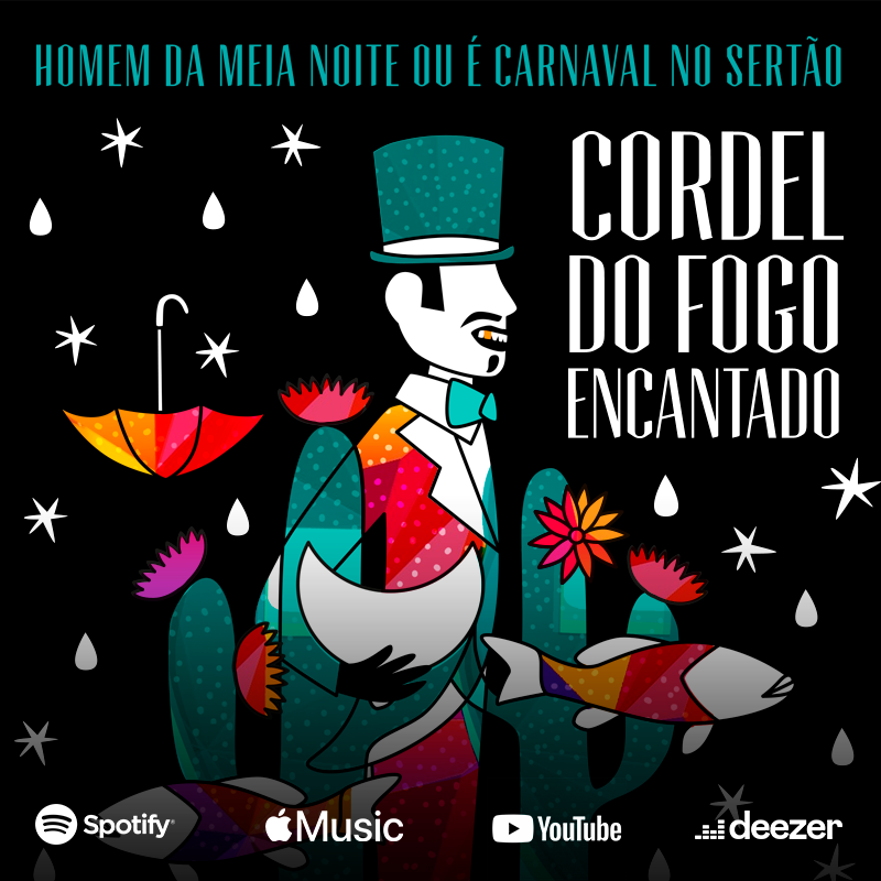 O Homem da Meia-Noite chegou!!💚🎩

Coloca esse frevo para tocar e deixa a folia dominar o teu corpo.🎺🎷
.
Disponível em todas as plataformas digitais. Acesse: bit.ly/cordelhmn