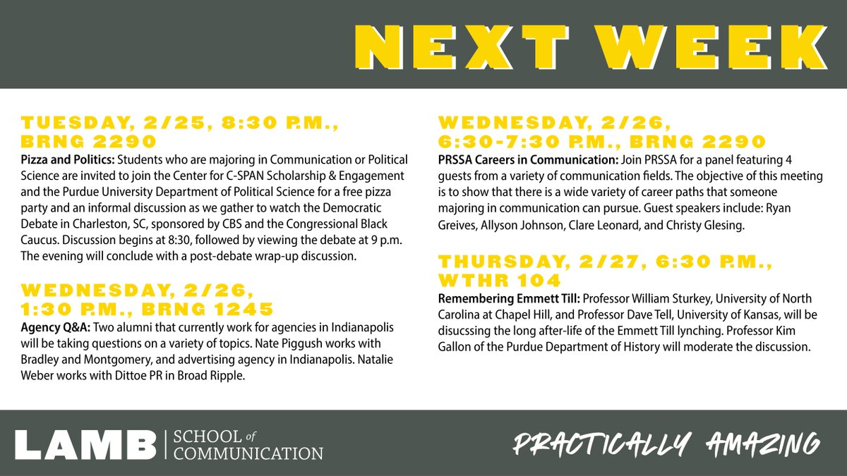 LambSchool's tweet photo. Mark your calendars for these events happening #ThisWeekNextWeek. https://t.co/f76wmuXP8d