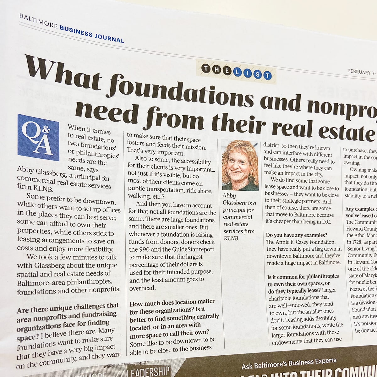 vitaminisgood's tweet photo. Weโre honored to help our clients support Baltimoreโs nonprofits- just like @KLNBLLC Abby Glassberg did in a @BaltBizOnline Q&A. She shared expertise on how #charities can overcome #CRE challenges. #vitaminisgood #thoughtleadership #mediarelations #expertpositioning #PR https://t.co/9UBh7YBtmm