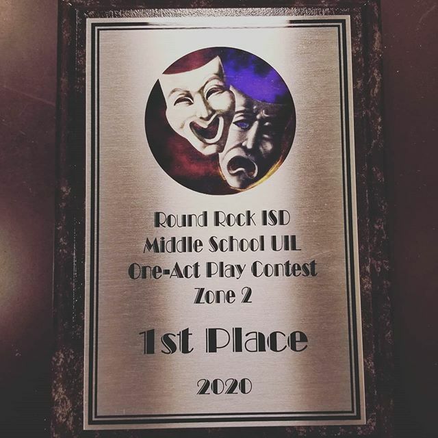 RidgeviewMS's tweet photo. Congratulations to our advanced theater and technical theater students and teachers who won 1st place at the UIL One Act Play Zone Competition. Very proud of our panthers! #RidgeviewMS #rrisd1family @roundrockisdfinearts https://t.co/yiaDYmUQxx