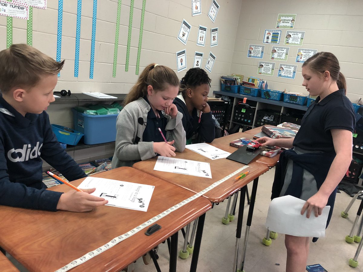 Teach2Learn hit the 3rd grade hall again today. Mrs. Lauren Holsenbeck's students learned about force & motion. #LeadingLearning # Dawesome #IamMCPPS #handsonmindson