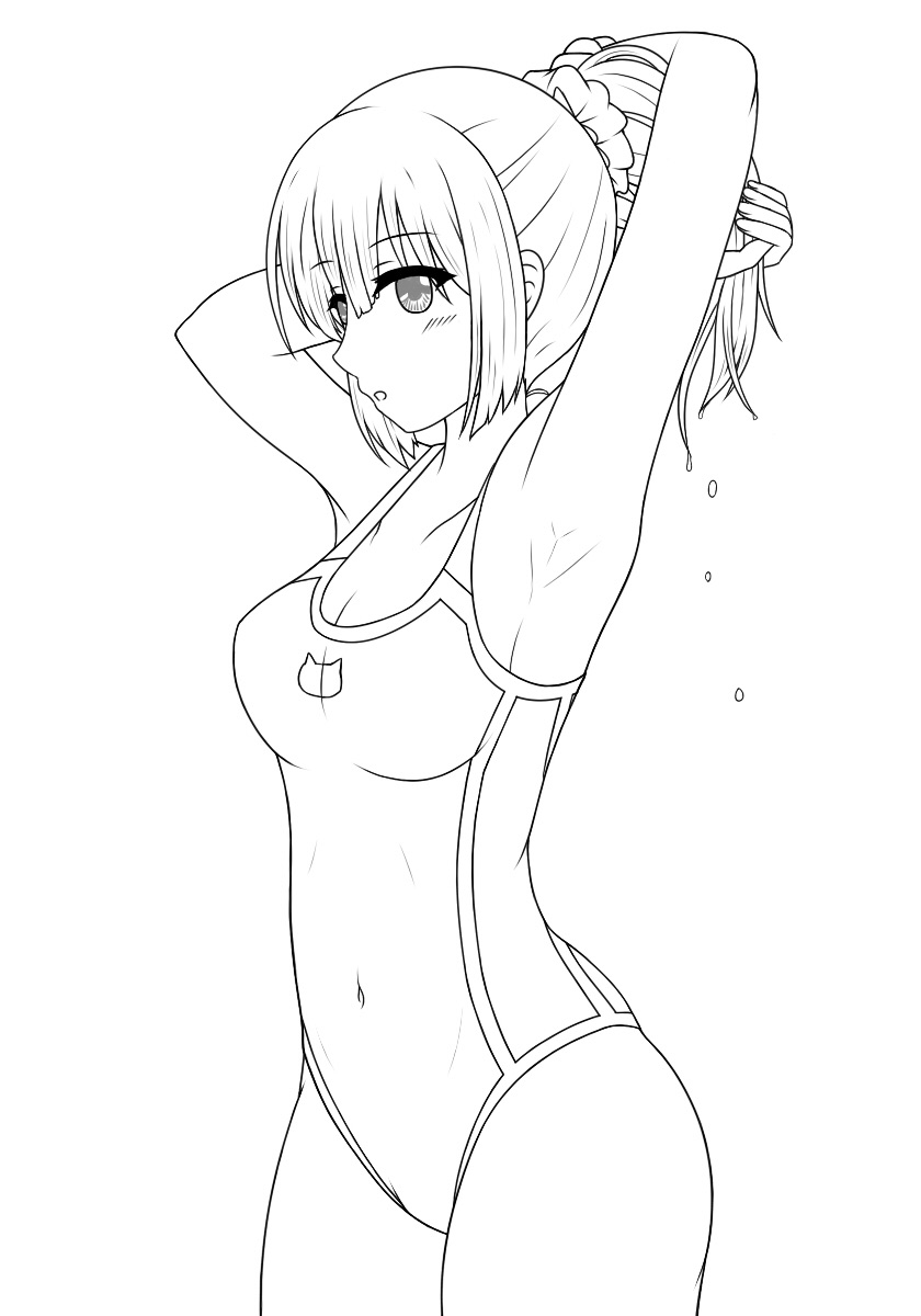 今回のメイキング。めちゃ荒いラフは保存忘れてしまった。
個人的には可愛く描けたかなぁと思ってたけど…中々にむつかしいですねぇ。 