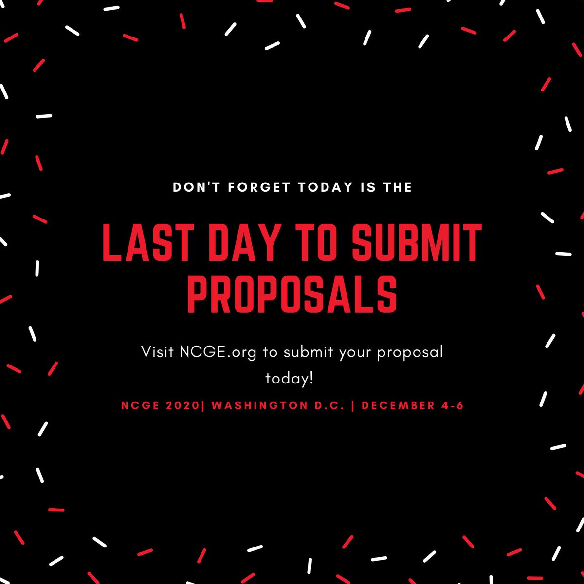 Visit NCGE.org to submit yours today!