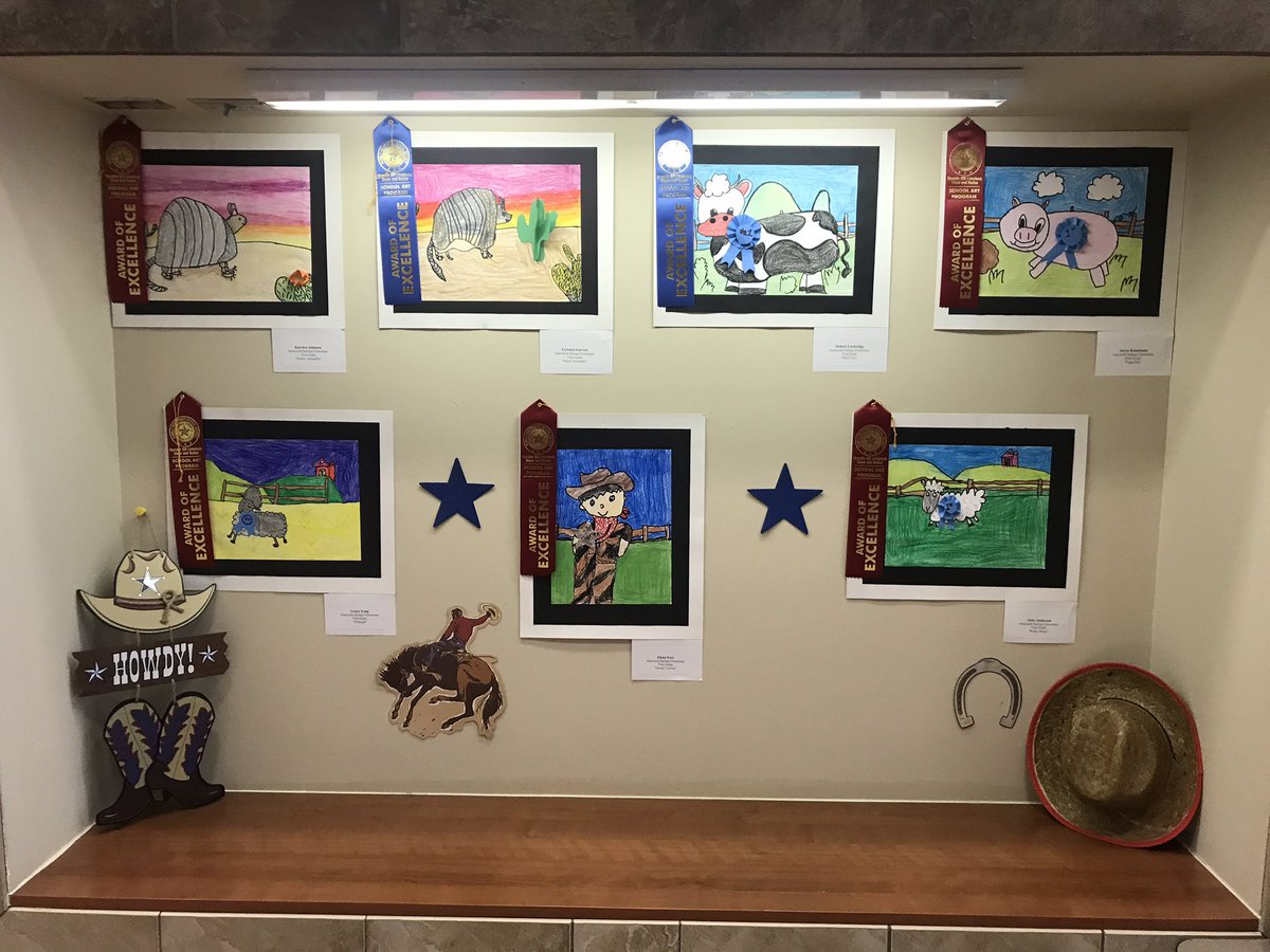 Artist_BeccaKay's tweet photo. Rodeo Display done! @VisualArtHumble @HumbleISD_ASE #yeehaw #howdycowboy https://t.co/C2rEzsVTxE