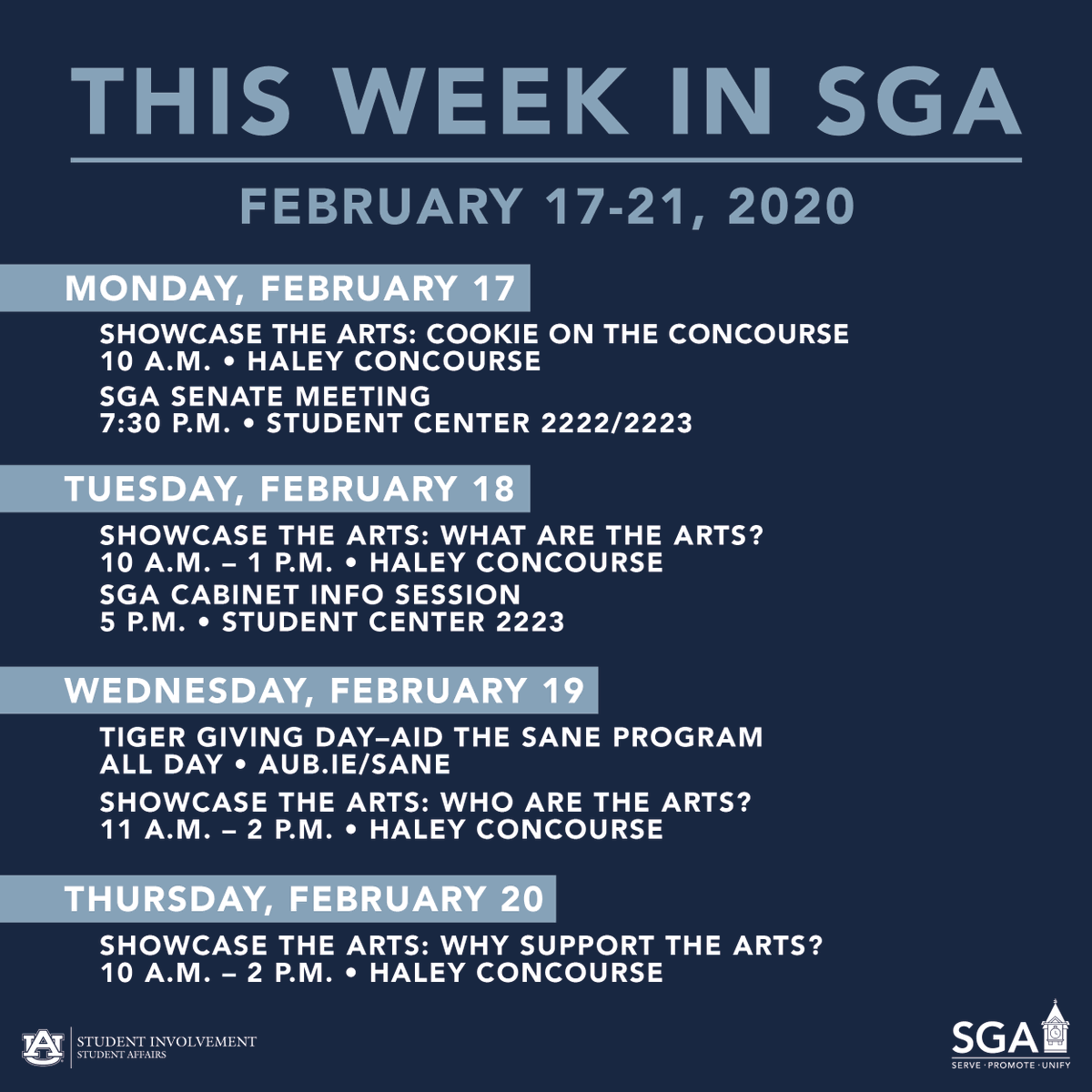 Get involved with SGA this week!