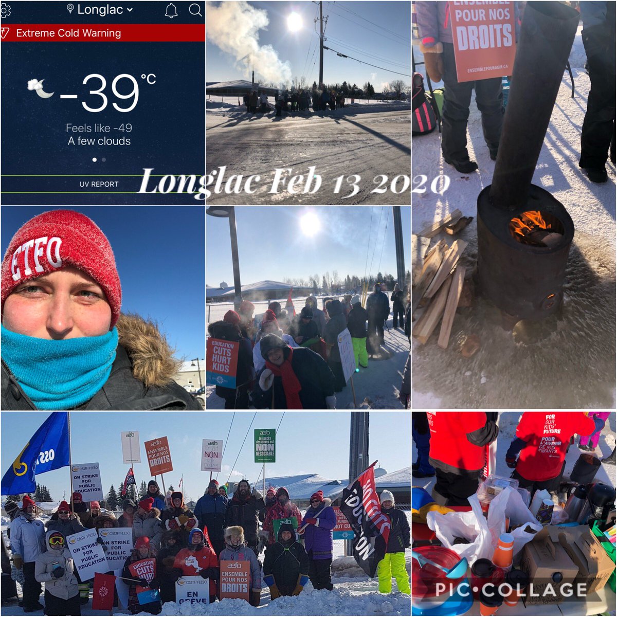 KristanRooke's tweet photo. Strike action in Superior Greenstone on Feb 13 2020. Probably the coldest day in many of the locations for the year! @EtfoSuperior @ETFOeducators #cutshurtkids #etfostrike #etfostrong #osstf #aefo https://t.co/T0hWyMyzRK