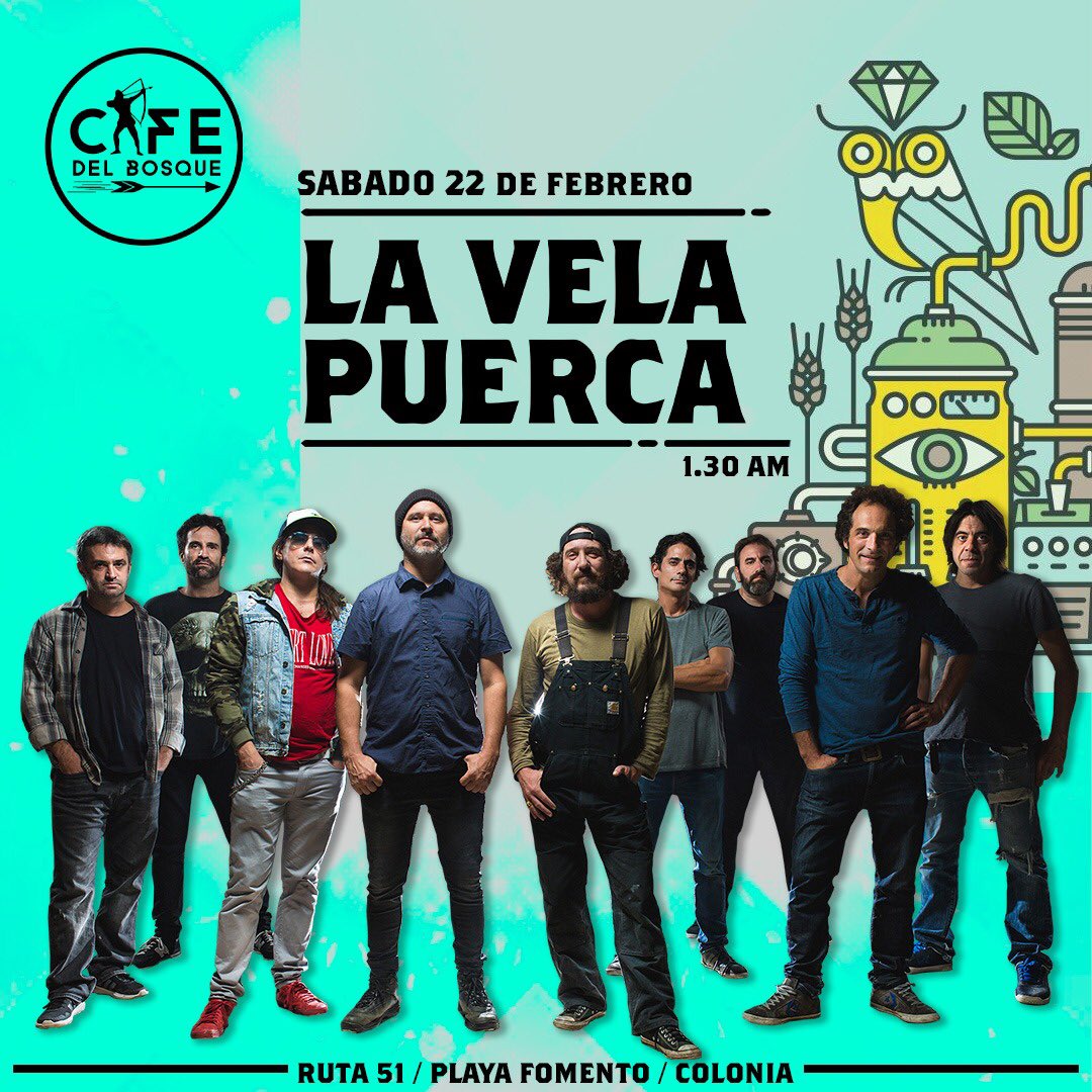 ATENTOS❗️❗️❗️ @lavela_oficial vuelve a Café del Bosque con un concierto único!

Sábado 22 de Febrero en Playa Fomento, Ruta 51, dpto Colonia.