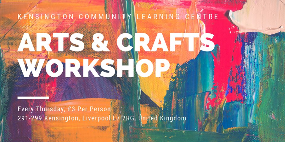 KCLC291's tweet photo. Take part, get creative and make new friends in our Arts and Crafts workshops that take place at Kensington Community Learning Centre every Thursday! #Kensington #artsandcrafts https://t.co/gHerefz90f