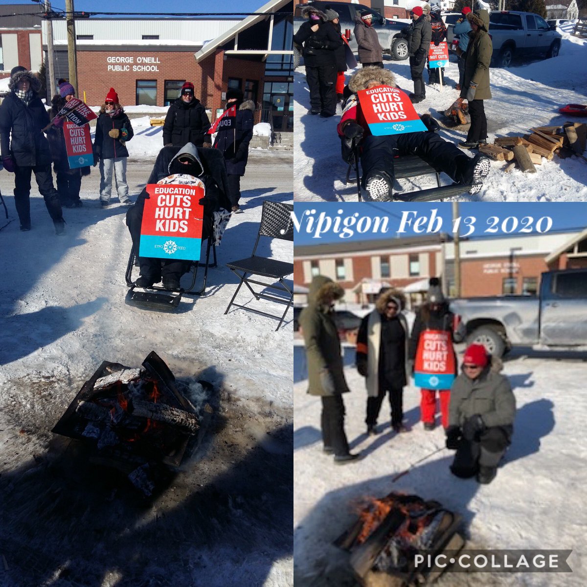 KristanRooke's tweet photo. Strike action in Superior Greenstone on Feb 13 2020. Probably the coldest day in many of the locations for the year! @EtfoSuperior @ETFOeducators #cutshurtkids #etfostrike #etfostrong #osstf #aefo https://t.co/qzlm199RR0