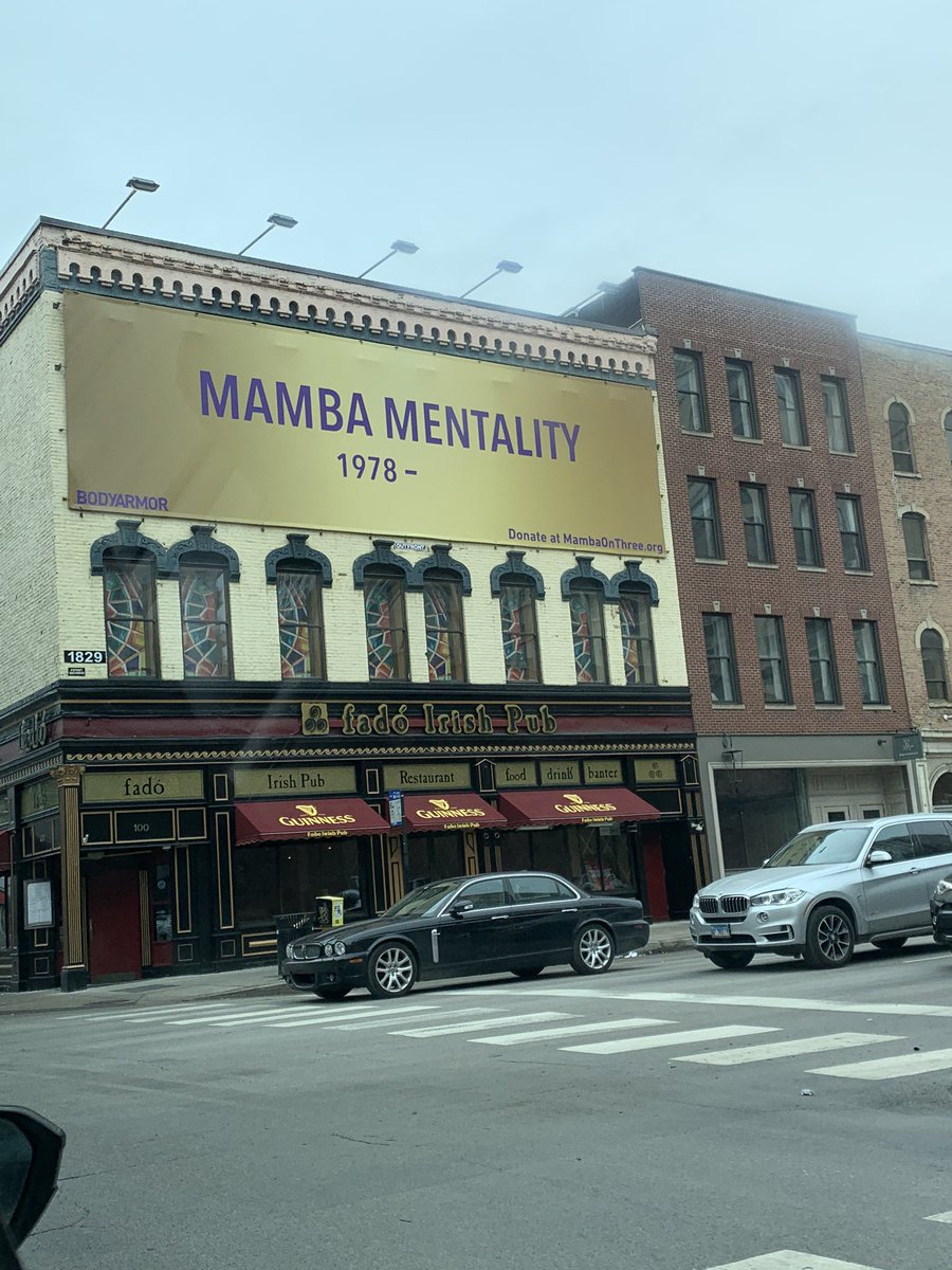 DorothyJGentry's tweet image. Saw this on side of building in downtown Chicago. #KobeByrant #kobe4ever