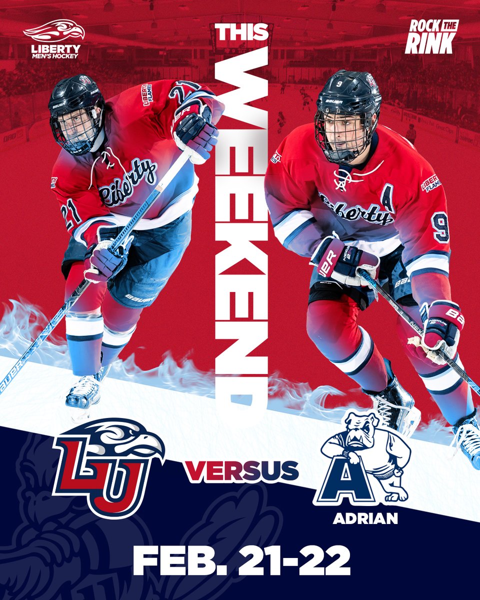 Flames fans we need you to come #RocktheRink in the biggest matchup of the season as the top 2 teams in the country battle at the LIC!

Friday <a href="/7pm/">Huong Le</a> the first 500 fans will receive <a href="/dominos/">Domino's Pizza</a>  megaphones, and Saturday <a href="/2pm/">Two O'clock</a> it all goes down! 
#2 Flames vs. #1 Adrian Bulldogs!