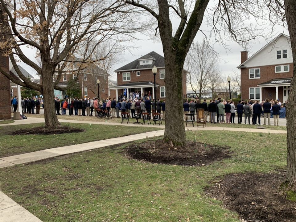 [Continual Growth] For the third consecutive year, the Epsilon Chapter has recruited the largest pledge class of any fraternity on Centre's campus. Once the 22 men are initiated, the chapter be 75 members, meaning approximately 10% of the male student body will be Betas. #gobeta