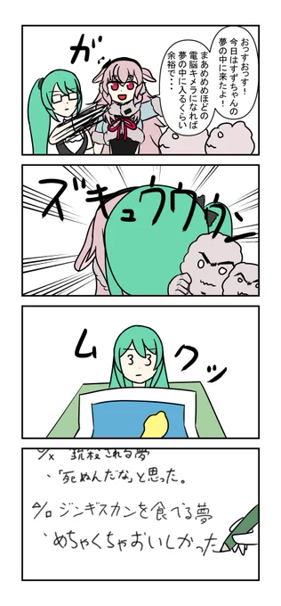 夢日記の4コマです
#すずあーと #めめアート 