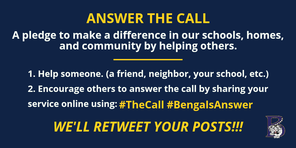 BwoodSic's tweet photo. The Bengals have a challenge for you! How will you answer? #TheCall #BengalsAnswer https://t.co/VpIP07zq69