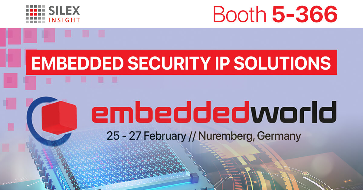 SilexInsight's tweet image. We&apos;ll be at #embeddedworld2020 starting next week. Feel free to book a meeting or just stop by our booth 5-366 to learn more about all our embedded security IP solutions. silexinsight.com/contact/?title… #securityip #embeddedworld #seeyouthere