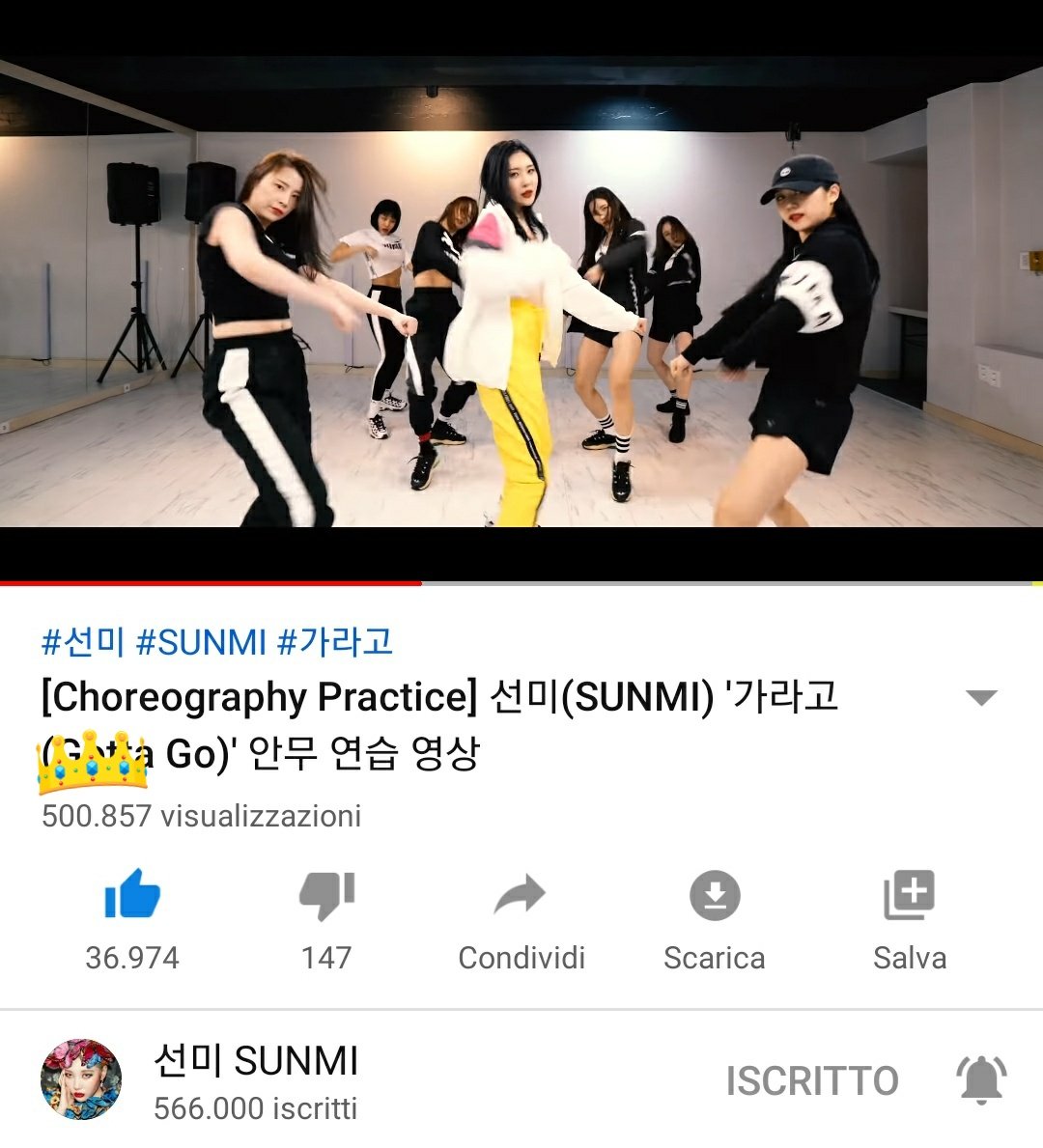 Sunmi_Union's tweet photo. 🎉🎉🎉 The Dance Practice hit 500K views!!!!!!! 🎉🎉🎉🤟🤟🤟
This OST is truly a success 🥰
#SUNMI #선미 #GottaGo #GottaGoWithSunmi https://t.co/Tgkflzh3YP