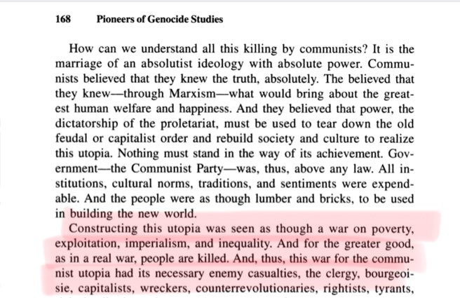 15/n  @Dipankar_cpiml , Rummeel also states:‘Marxists saw the construction of their utopia as "though a war on poverty, exploitation, imperialism and inequality. And for the greater good, as in a real war, people are killed.’++