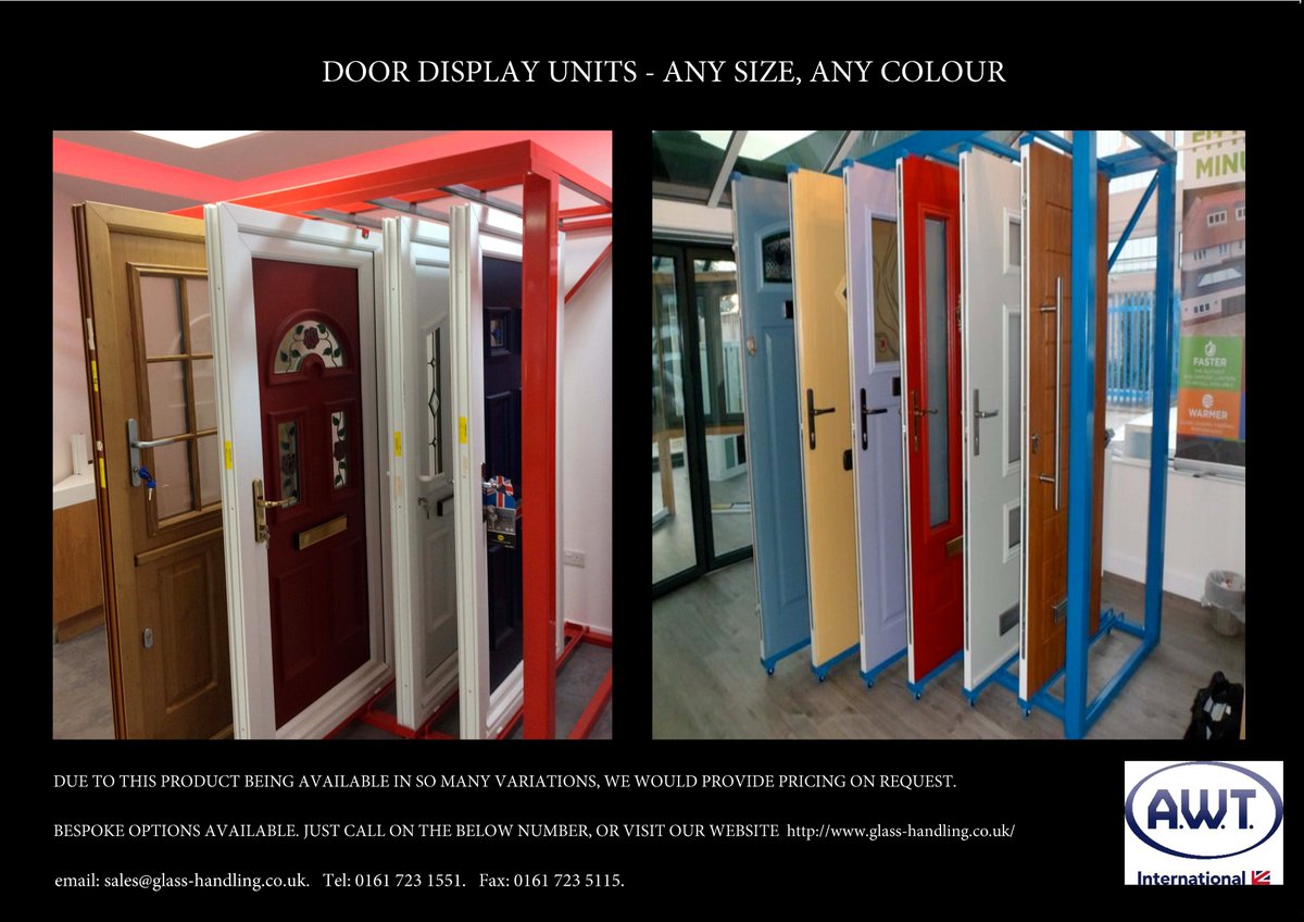 GlassHandling's tweet image. Bespoke door display units anyone?                       #glasshandling #stillages #glassindustry #biztrends2020 #marble #stone #trusses #glass #glasstimes #curtainwall #glassinnov #glasstimes #LOLER #fensterbaufrontale #fitshow2021
#ExecutiveHireShow
