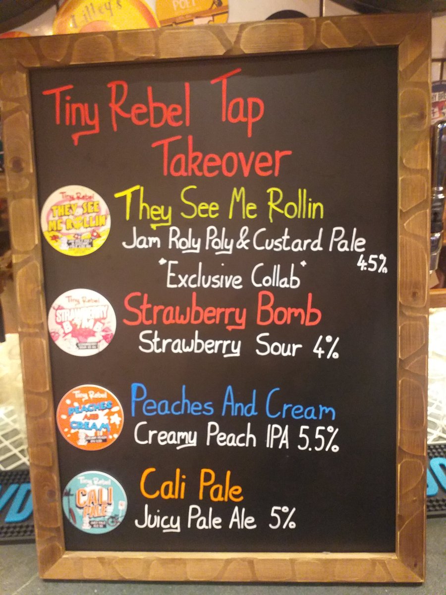 MusicHallTap's tweet photo. From 5pm all our delicious Tiny Rebel beers are pouring and are just £3 🍻🍻 https://t.co/8F1iboQ0M8