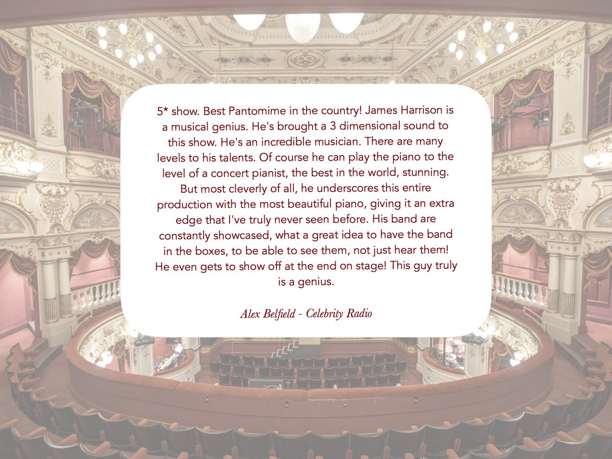 An HONOUR to have been nominated by <a href="/GBPantoAwards/">The Great British Pantomime Awards</a>! 🎉 So nice to receive recognition for the MANY months I spend locked away pouring my heart &amp; soul into this work.😎 Thanks to the GREAT team I have the pleasure of working with at <a href="/pantomimes/">rawrrrrrrrrr</a> - Here's some official reviews! 😉🎹