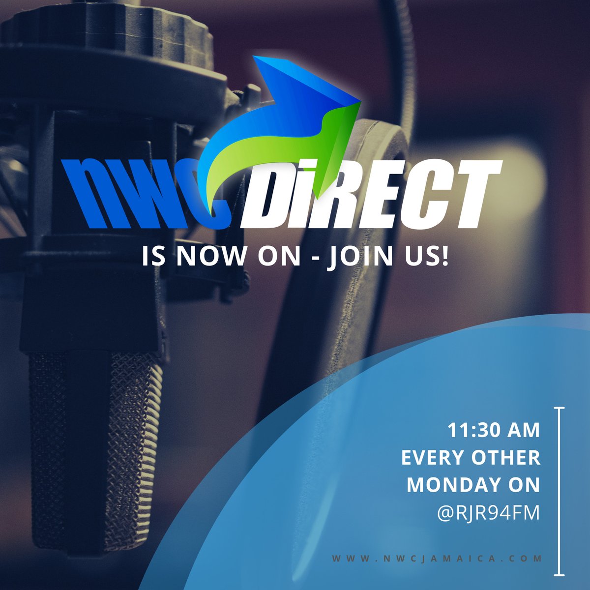 NWCjam's tweet photo. Join us now for #NWCDirect aired on @RJR94fm! Andrew Canon, Corporate Public Relations Man., and Fabian Christie, Chief Financial Officer, will be discussing the Ferry pipeline repairs, the NWC's soon to be implemented cashless system, and more! https://t.co/mUJ0K9geiE