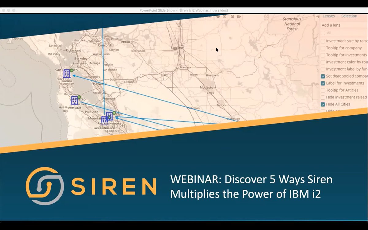 sirensearch's tweet photo. Watch our latest #webinar, "Discover 5 Ways Siren Multiplies the Power of IBM i2" now! Siren &amp; #IBMi2 experts uncover how the #intelligencecommunity, technology, and tradecraft are blending, what it means to #intelligenceanalysts today and in the future. https://t.co/IU4KuVwuJz https://t.co/85lWS9RiXz