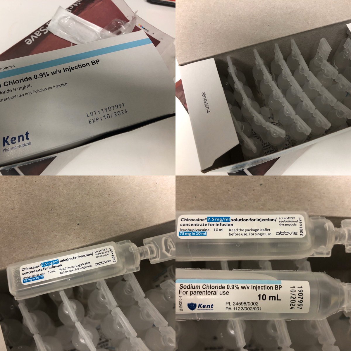 Rollo002's tweet image. What’s hiding in the saline today? One is a flush, the other potential manslaughter. #checkyourdrugs #assumenothing #trustnobody