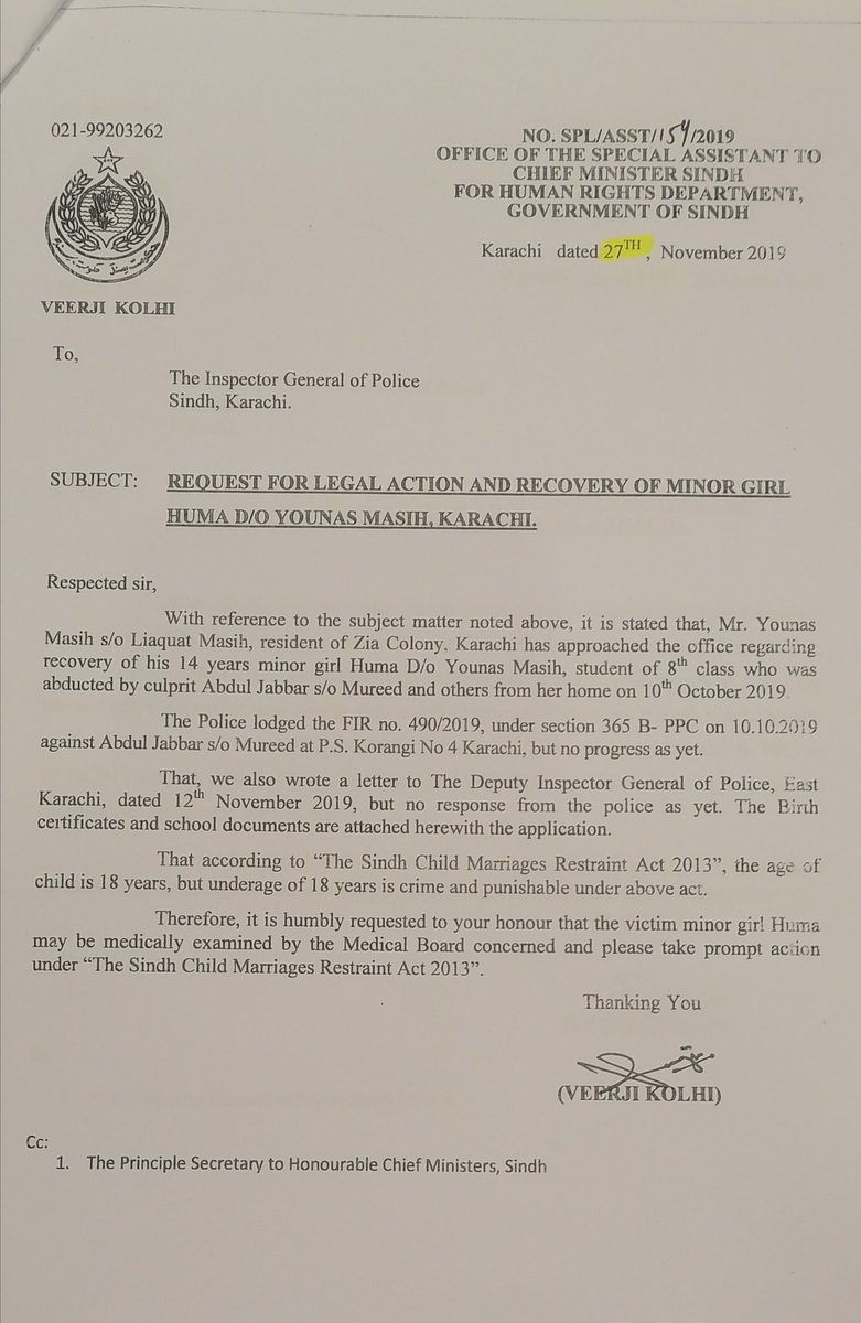 Veerji_Kolhi's tweet image. U can Criticize Sindh Govt &amp;amp; #PPP 4 law &amp;amp; order situation but there r 2 girls of 15 &amp;amp; 16 years age are missing from Karachi. Read the letter carefully &amp;amp; ask from IGP why he is not cooperating?
@HamidMirPAK  @BBhuttoZardari @MuradAliShahPPP @AseefaBZ @murtazawahab1 @SassuiPalijo
