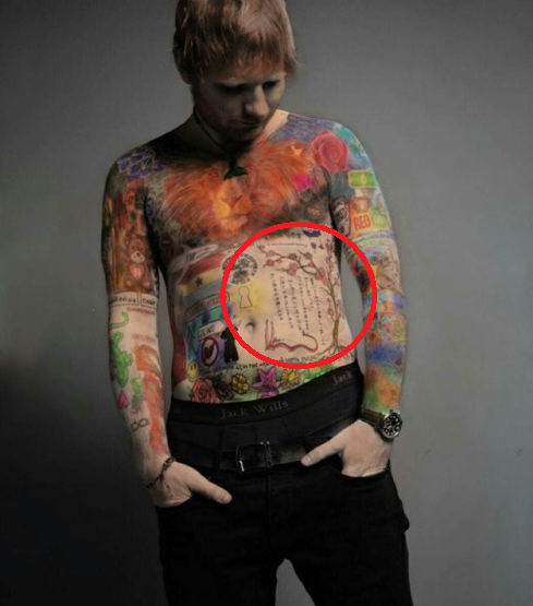 ナダル Nada Sheeren Sheerio Ninja No 67 Perfectの歌詞 日本語 奥さんを象徴する桜の木の横に実は Perfect の最後のサビの歌詞の部分を日本語で彫ってるのです Japanese Sheerioとしては嬉しすぎます まずは自力で読んでみてね