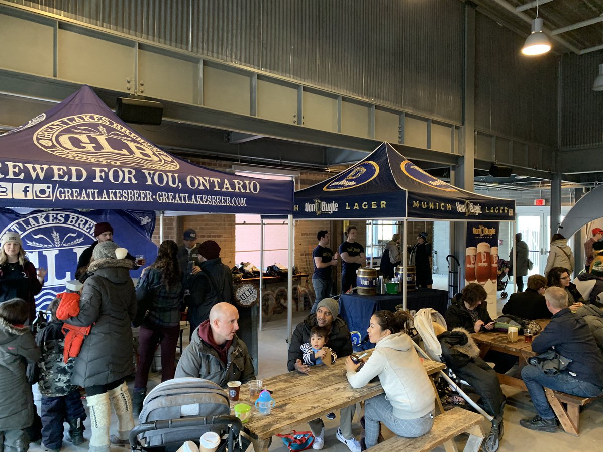 We’re rolling at the Brewer’s Backyard! Join us at the @EGBrickWorks (Young Welcome Centre &amp; BMO Atrium) for great beer and food until 5pm!